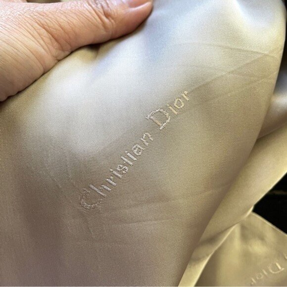 Vintage Christian Dior Black Double Breasted Wool Blend Blazer - 44 Long 🇨🇦 - Picture 9 of 12